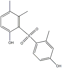 2,4'-Dihydroxy-2',5,6-trimethyl[sulfonylbisbenzene] Struktur