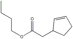 2-Cyclopentenylacetic acid butyl ester Structure