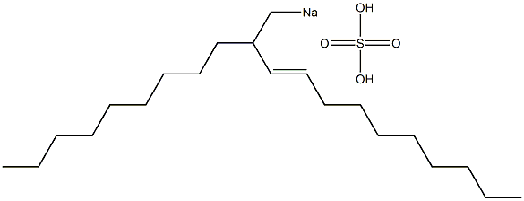 Sulfuric acid 2-nonyl-3-dodecenyl=sodium ester salt Struktur