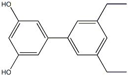 5-(3,5-Diethylphenyl)benzene-1,3-diol Structure