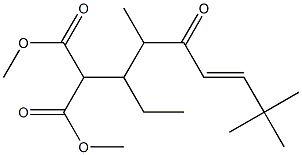 2-[(4E)-1-Ethyl-2,6,6-trimethyl-3-oxo-4-heptenyl]propanedioic acid dimethyl ester Structure