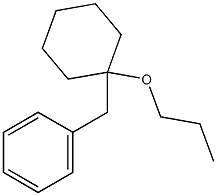 [(1-Propoxycyclohexyl)methyl]benzene,,结构式