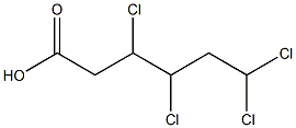 3,4,6,6-Tetrachlorocaproic acid,,结构式