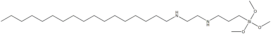 3-(Trimethoxysilyl)-N-[2-(heptadecylamino)ethyl]propan-1-amine,,结构式