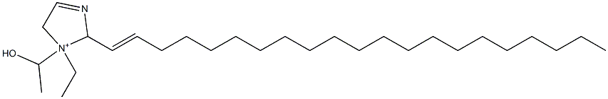 1-エチル-2-(1-ヘニコセニル)-1-(1-ヒドロキシエチル)-3-イミダゾリン-1-イウム 化学構造式