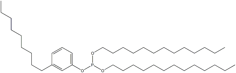 Phosphorous acid (3-nonylphenyl)ditridecyl ester Structure
