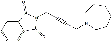 N-[4-(Hexahydro-1H-azepin-1-yl)-2-butynyl]phthalimide Structure