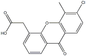 6-Chloro-5-methyl-9-oxo-9H-xanthene-4-acetic acid