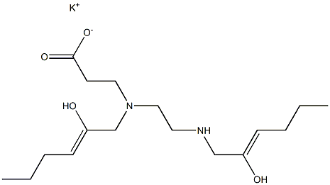 3-[N-(2-Hydroxy-2-hexenyl)-N-[2-(2-hydroxy-2-hexenylamino)ethyl]amino]propionic acid potassium salt|