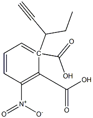 (+)-3-Nitrophthalic acid hydrogen 1-[(S)-1-pentyne-3-yl] ester,,结构式