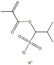 1-(Methacryloyloxy)-2-methyl-1-propanesulfonic acid potassium salt,,结构式