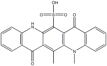 5,7,12,14-Tetrahydro-12,13-dimethyl-7,14-dioxoquino[2,3-b]acridine-6-sulfonic acid