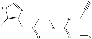 2-Cyano-1-[2-[[(5-methyl-1H-imidazol-4-yl)methyl]sulfinyl]ethyl]-3-(2-propynyl)guanidine