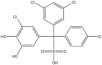 (4-Chlorophenyl)(3,5-dichlorophenyl)(5-chloro-3,4-dihydroxyphenyl)methanesulfonic acid|