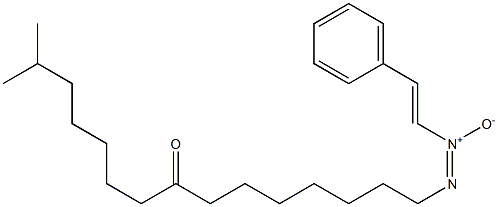 14-Methyl-1-[trans-styryl-ONN-azoxy]pentadecan-8-one