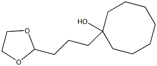 2-[3-(1-Hydroxycyclooctyl)propyl]-1,3-dioxolane 结构式