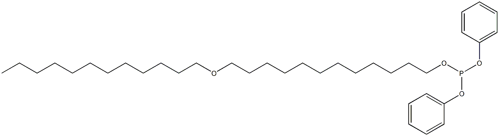 Phosphorous acid 12-(dodecyloxy)dodecyldiphenyl ester Structure