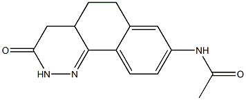 4,4a,5,6-Tetrahydro-8-acetylamino-benzo[h]cinnolin-3(2H)-one 结构式