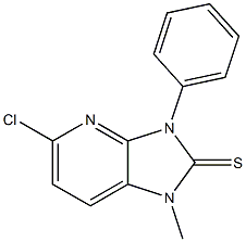 5-Chloro-1-methyl-3-phenyl-1H-imidazo[4,5-b]pyridine-2(3H)-thione Structure