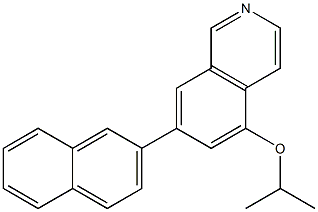 5-(Isopropyloxy)-7-(2-naphtyl)isoquinoline Struktur