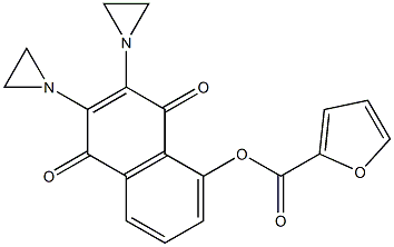 2,3-Bis(1-aziridinyl)-5-(2-furanylcarbonyloxy)-1,4-naphthoquinone,,结构式