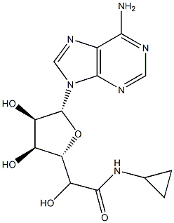 5'-[(Cyclopropylamino)carbonyl]adenosine Structure