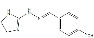 2-Methyl-4-hydroxybenzaldehyde 2-imidazolin-2-yl hydrazone 结构式