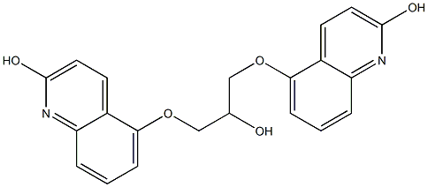 1,3-Bis(2-hydroxyquinolin-5-yl)glycerin Structure