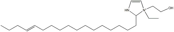 1-Ethyl-2-(13-heptadecenyl)-1-(2-hydroxyethyl)-4-imidazoline-1-ium Structure