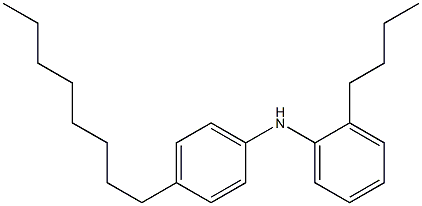 2-Butyl-N-(4-octylphenyl)aniline,,结构式