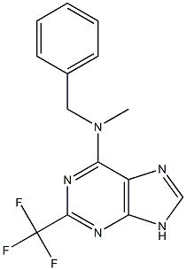 6-(Benzylmethylamino)-2-trifluoromethyl-9H-purine Structure