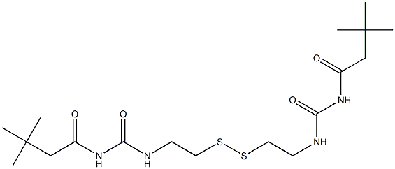 1,1'-[Dithiobis(2,1-ethanediyl)]bis(3-(3,3-dimethylbutyryl)urea)|