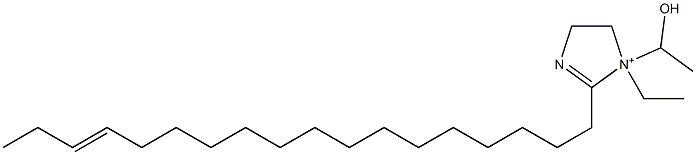 1-エチル-1-(1-ヒドロキシエチル)-2-(15-オクタデセニル)-2-イミダゾリン-1-イウム 化学構造式
