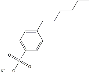 4-Hexylbenzenesulfonic acid potassium salt,,结构式