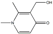 N-Methyl-3-(hydroxymethyl)-2-methyl-4(1H)-pyridone Structure