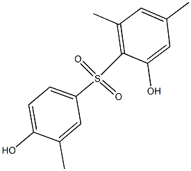 2,4'-Dihydroxy-3',4,6-trimethyl[sulfonylbisbenzene] Struktur