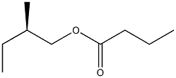 (-)-酪酸(R)-2-メチルブチル 化学構造式