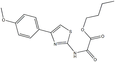 2-[[4-(4-Methoxyphenyl)thiazol-2-yl]amino]-2-oxoacetic acid butyl ester Structure