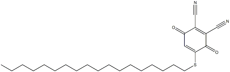 2,3-Dicyano-5-(octadecylthio)-1,4-benzoquinone,,结构式