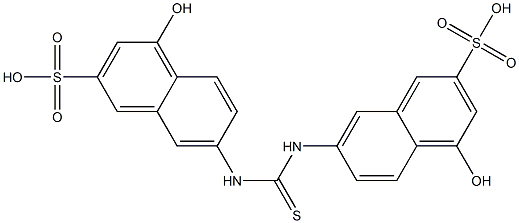 7,7'-Thioureylenebis(4-hydroxy-2-naphthalenesulfonic acid) Structure