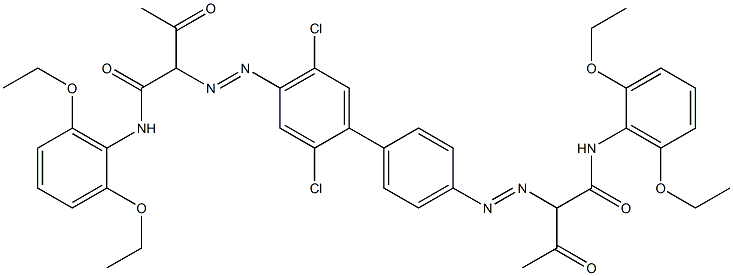 4,4'-Bis[[1-(2,6-diethoxyphenylamino)-1,3-dioxobutan-2-yl]azo]-2,5-dichloro-1,1'-biphenyl