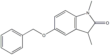 1,3-Dihydro-5-benzyloxy-1,3-dimethyl-2H-indol-2-one Struktur