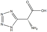 (R)-2-アミノ-2-(1H-テトラゾール-5-イル)酢酸 化学構造式