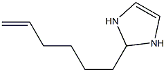2-(5-ヘキセニル)-4-イミダゾリン 化学構造式