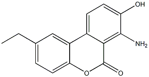 7-Amino-8-hydroxy-2-ethyl-6H-dibenzo[b,d]pyran-6-one