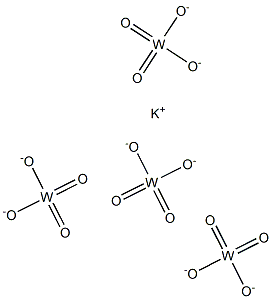 Potassium tetratungstate,,结构式