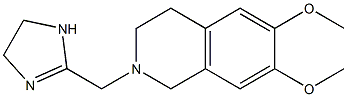 2-[[(1,2,3,4-Tetrahydro-6,7-dimethoxyisoquinolin)-2-yl]methyl]-4,5-dihydro-1H-imidazole Structure