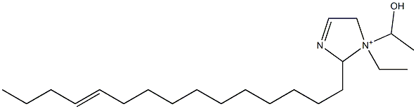 1-Ethyl-1-(1-hydroxyethyl)-2-(11-pentadecenyl)-3-imidazoline-1-ium Structure