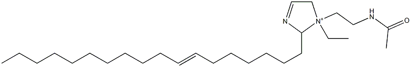 1-[2-(Acetylamino)ethyl]-1-ethyl-2-(7-octadecenyl)-3-imidazoline-1-ium Struktur
