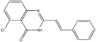 2-[(E)-2-Phenylethenyl]-5-chloroquinazolin-4(3H)-one Struktur